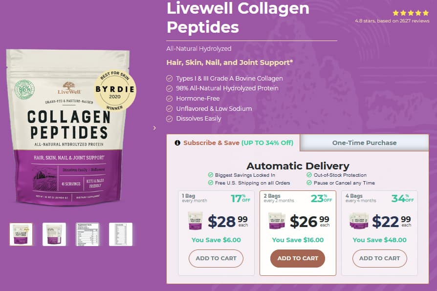 LiveWel Collagen Peptides Review