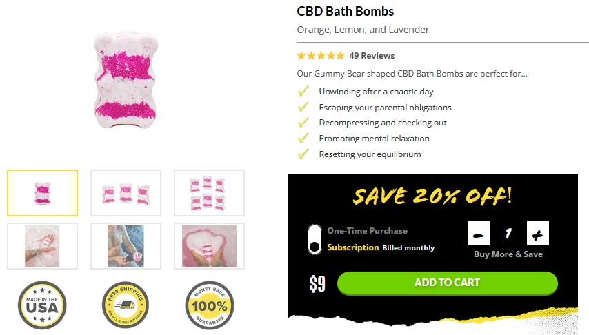 Sunday Scaries Bath Bombs