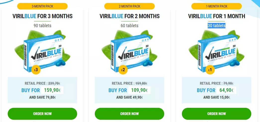 Viril Blue Pricing
