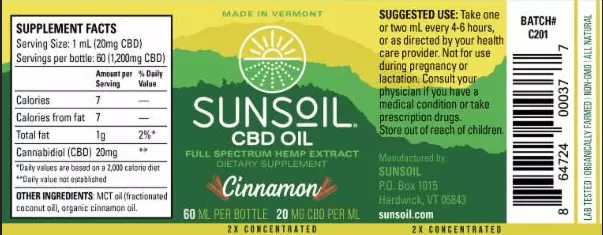 Sunsoil CBD Oil