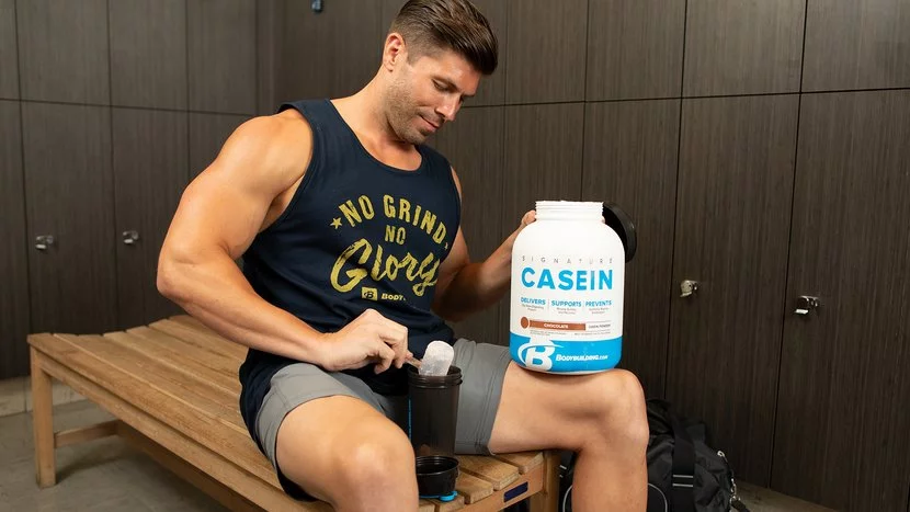 Casein protein powder