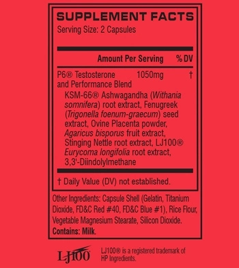 Cellucor P6 Ingredients