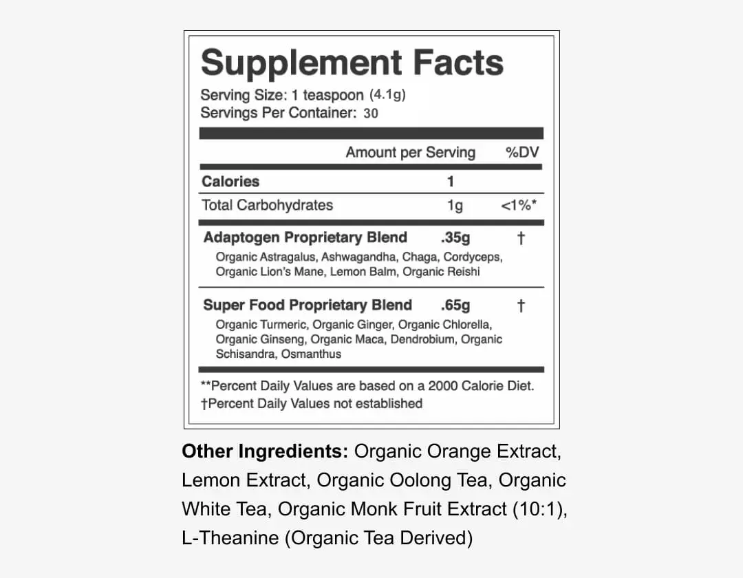 Noonbrew Ingredients