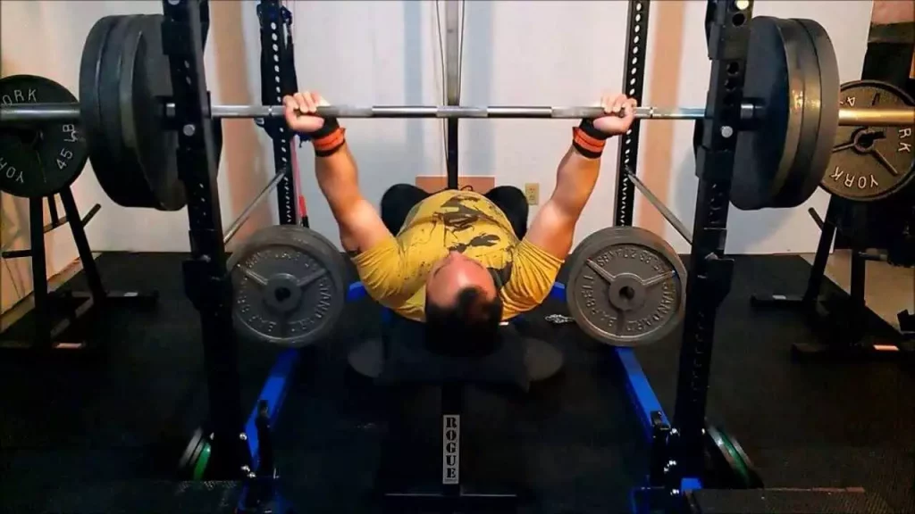 Wide Grip Bench Press with Reverse Grip
