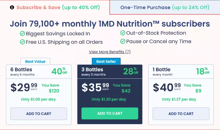 1MD Complete Probiotics Platinum Price