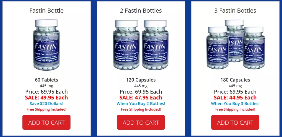 Fastin Supplements Pricing