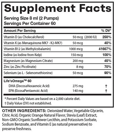 Ingredients in Love Complement Product