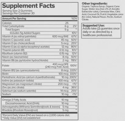 Disco Women's Gummy Multivitamin Ingredients