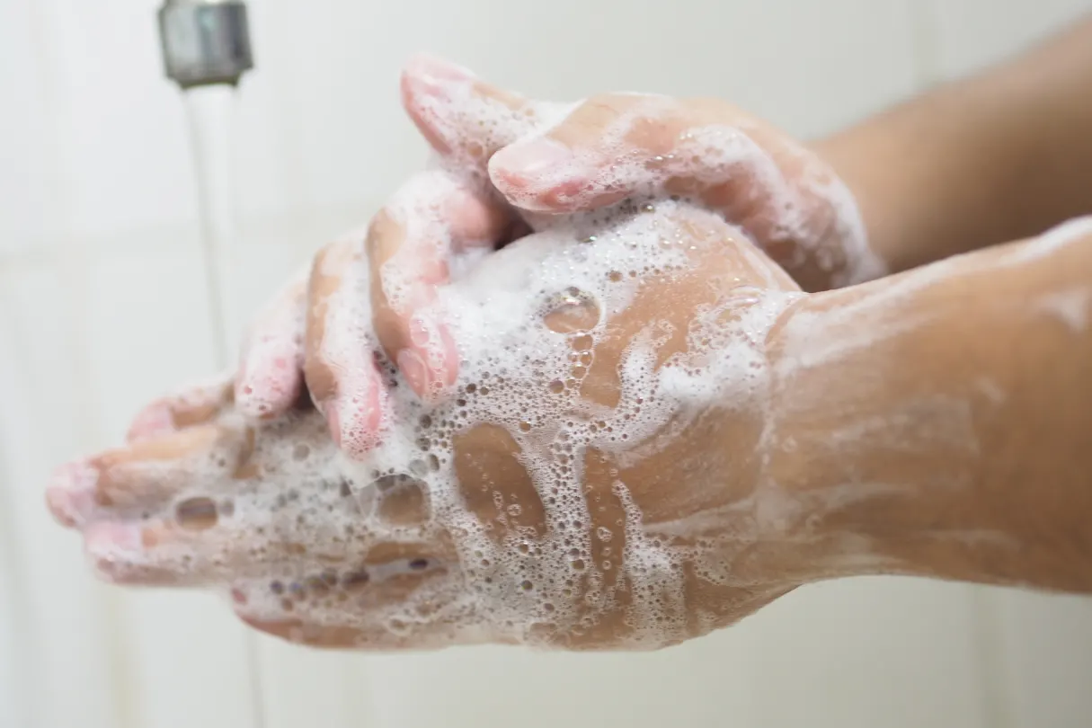 Washing your hands