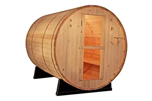 6′ Foot Canadian PINE WOOD Barrel Sauna for a spa-like experience