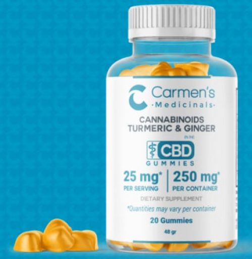 Carmen's MedicinalFull Spectrum Turmeric And Ginger Gummies