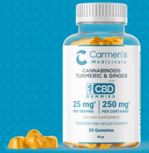Carmen's MedicinalFull Spectrum Turmeric And Ginger Gummies