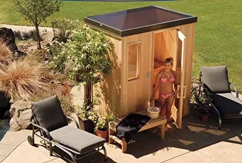 Finlandia Outdoor Sauna 6′ x 8′ with Starline Skylight Roof