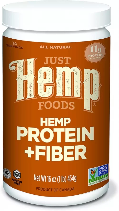 Just Hemp Foods Hemp Protein Powder Plus Fiber 