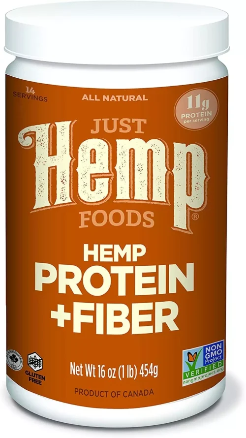 Just Hemp Foods Hemp Protein Powder Plus Fiber 