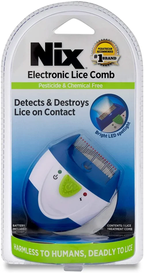 Nix Electronic Lice Comb, Detects and Destroys Lice on Contact 