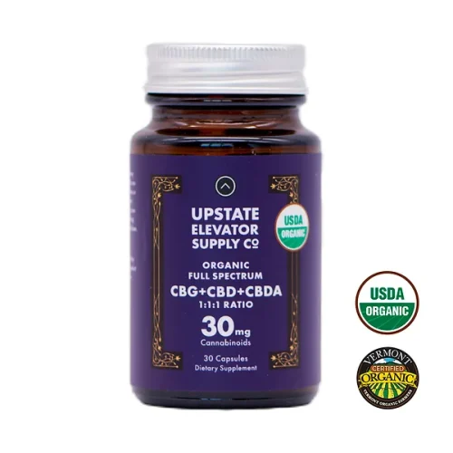 Organic Full-Spectrum CBG+CBD+CBDa Capsules: