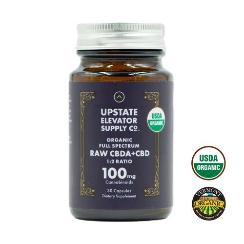 <strong>Organic Full-Spectrum Raw CBD+CBDa Capsules</strong>