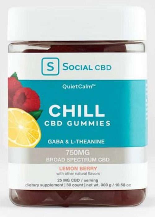 Social CBD Chill Broad Spectrum Lemon Berry Gummies
