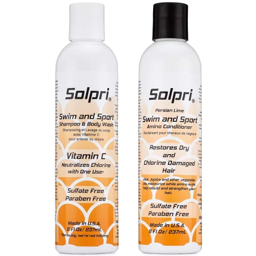 Solpri Swimmers Chlorine Swim Shampoo Body Wash and Conditioner