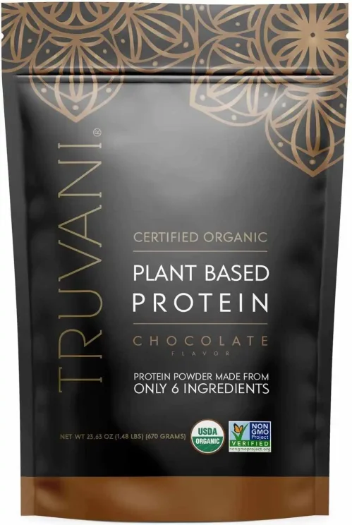 Truvani Certified Organic Plant-Based Protein Powder 