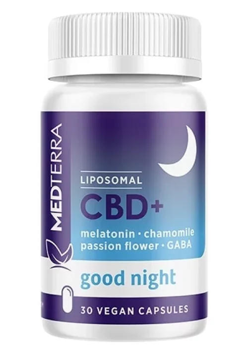 MedTerra Liposomal CBD+ Good Night Capsules